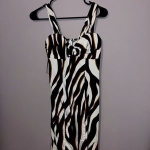 Zebra cocktail dress